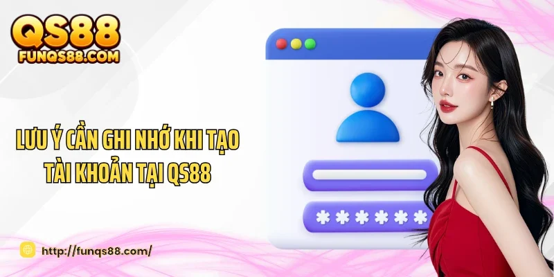Lưu ý cần ghi nhớ khi tạo tài khoản tại QS88